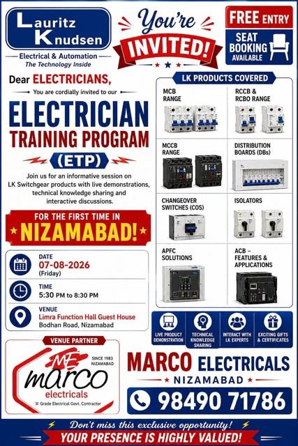 Electrician Training Program with Lauritz Knudsen, Aug 2026